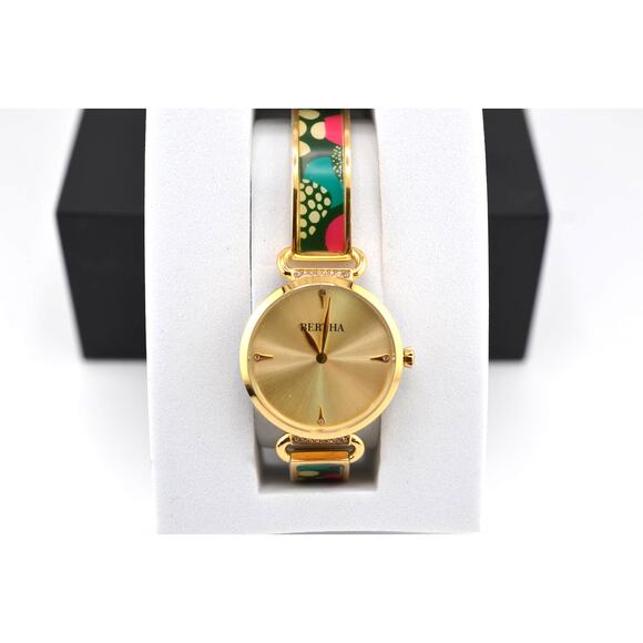 Bertha Katherine Enamel-Designed Bracelet Watch NIB with COA main image 5